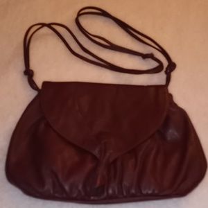 Vintage Pioneer burgundy Purse